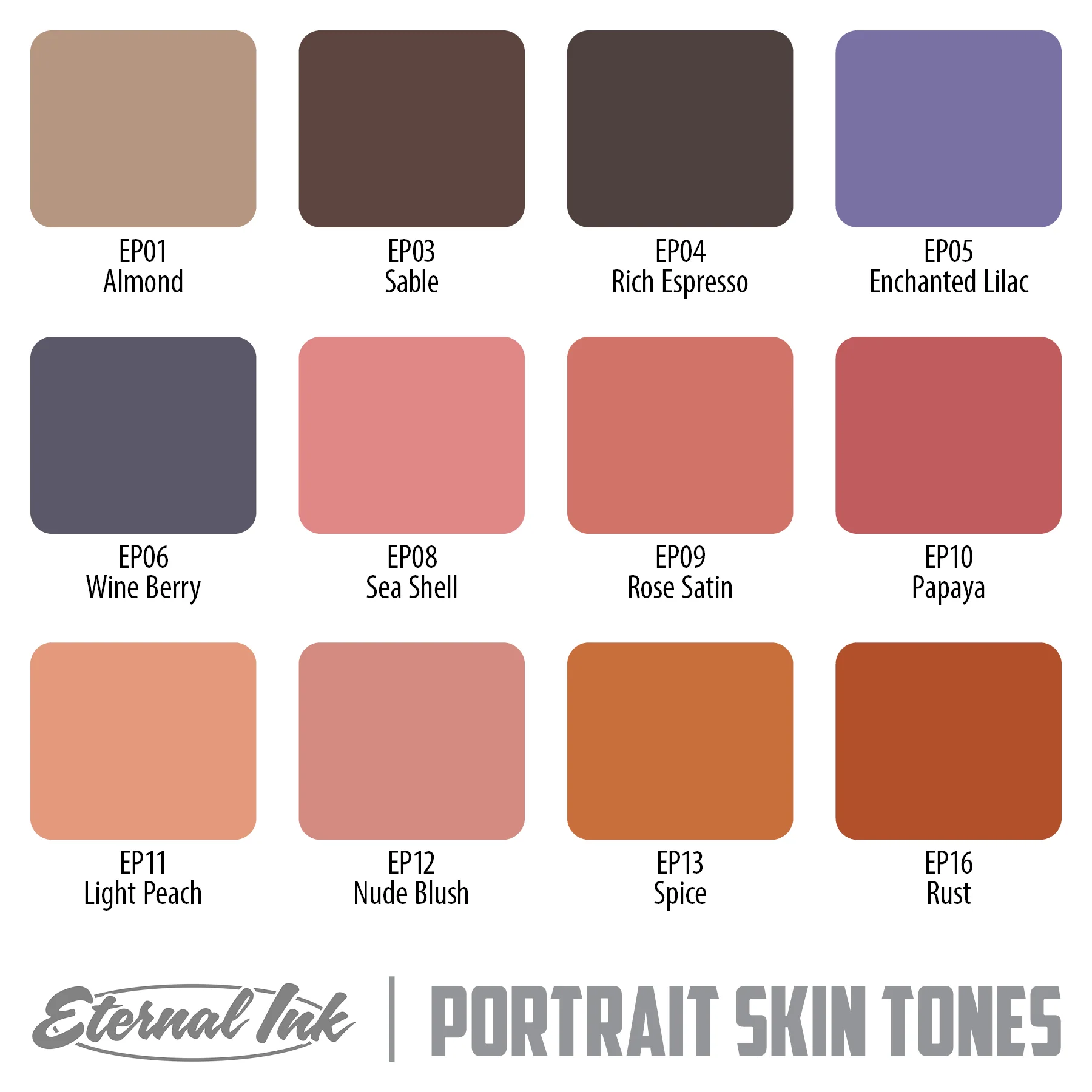 Ron Russo Portrait Skin Tones Set - GO TATTOO SUPPLY