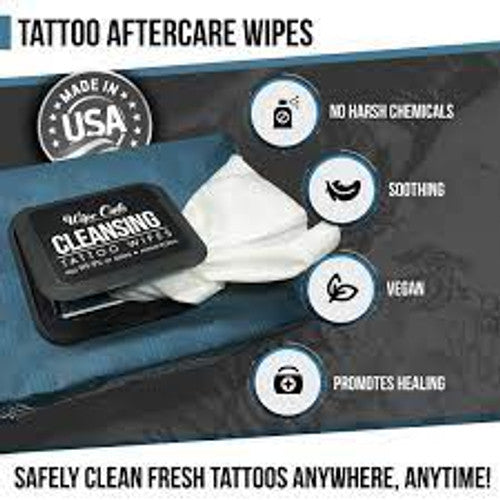 NEW CLEANSING TATTOO WIPES - GO TATTOO SUPPLY