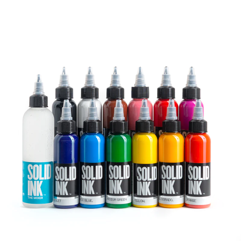 12 COLOR SET ( 12 FOR THE PRICE OF 10 ) - GO TATTOO SUPPLY