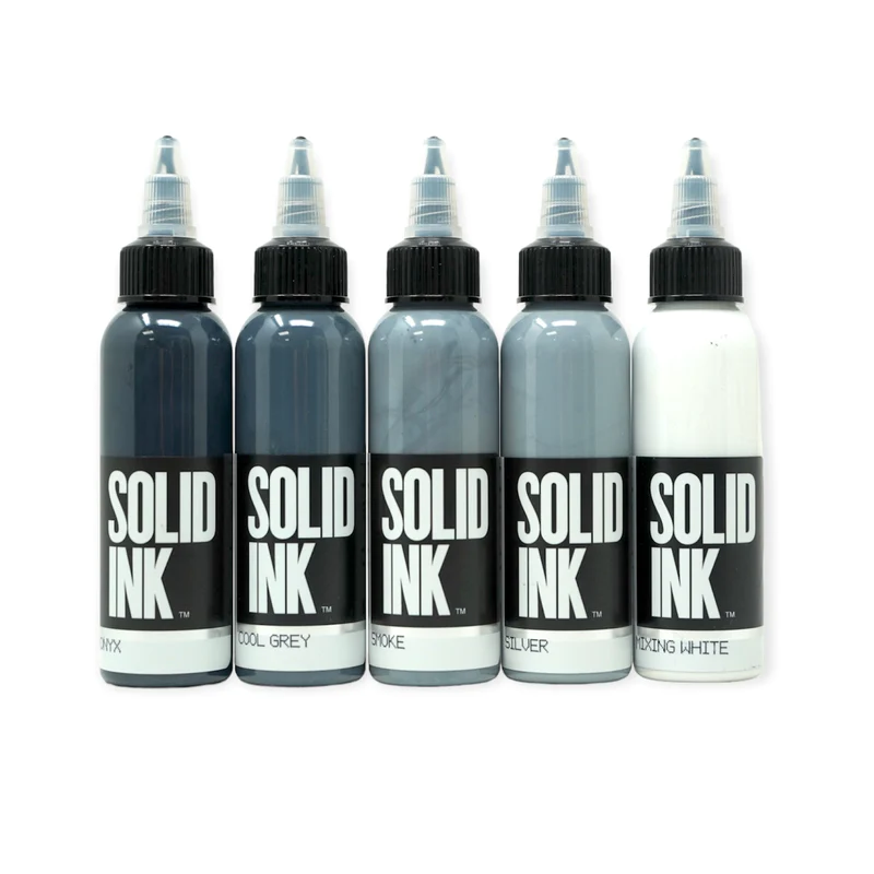OPAQUE GREY SET | 5 BY 4 PRICE - GO TATTOO SUPPLY